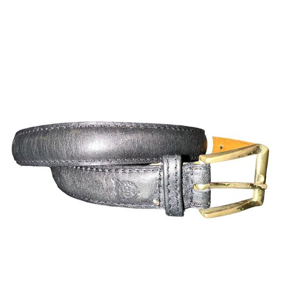 Christian Dior Accessories - Christian Dior Full Grain Leather Vintage Black Belt Size 29”-33”
